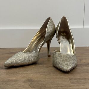 Gold Glitter d’Orsay Heels